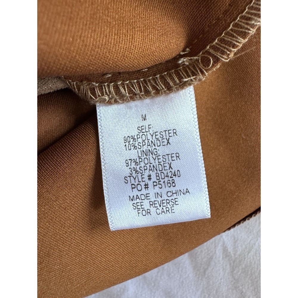 Baevely Dress Size Medium Brown Sleeves Fitted Dress, Soft, Lined EUC - Picture 10 of 11